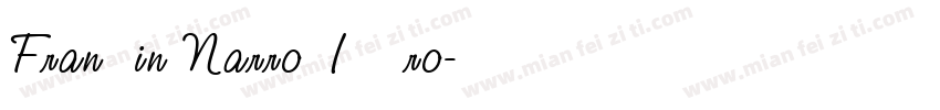 Franklin Narrow ITC Pro字体转换